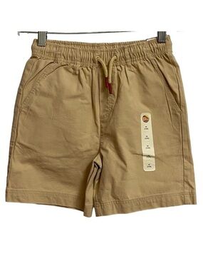 NWT C&C California Boys Beige Shorts Size M 7/8 Adjustable Waistband Pockets